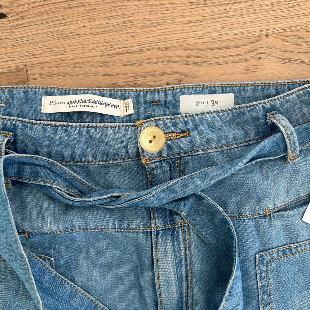 Anthropologie Light Blue Flare Jeans - Picture 10 of 13